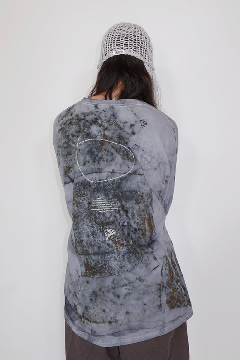 【RESTOCK】MISAKI USHIOZU × Cycle IRON RUST-DYEING LONG SLEEVE TEE -GRAYISH PURPLE-